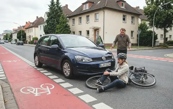 Radfahrer Unfall mit Auto – Schuldfrage & Ablauf Radfahrer Unfall mit Auto richtig einordnen. Infos zu Haftung, Teilschuld, Bußgeld und was nach dem Unfall zu tun ist.